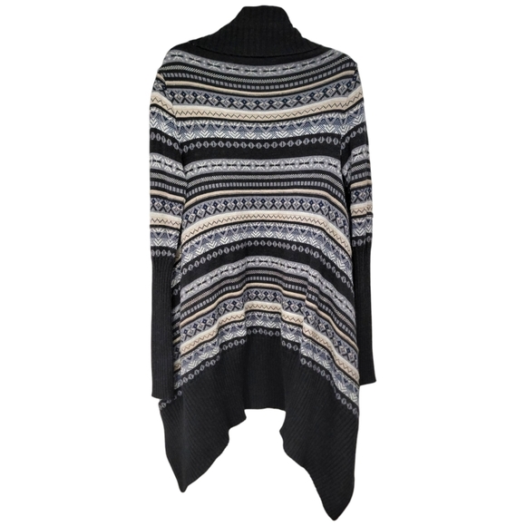 Juliette Jake Wool Blend Waterfall Open Cardigan Sweater Women's Size Small - Picture 8 of 12